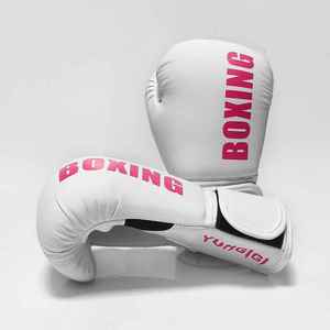 Fabricantes personalizados de cuero resistente Pu guantes de boxeo punzonado guantes deportivos para entrenamiento Equipo de Boxeo - Product Image 1