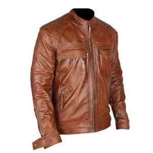Conçu sur mesure hommes vestes en cuir de vachette véritable doux confortable solide couleur marron homme vestes grande taille veste pour homme - Product Image 3