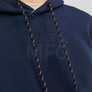 Fabricante de nuevo estilo de los hombres de media cremallera pulóver sudaderas con capucha personalizado al por mayor de alta calidad 100% algodón térmico sólido patrón de impresión - Product Image 5