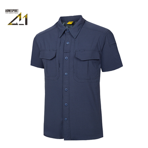 เสื้อเชิ้ตแขนสั้นผู้ชาย A-1 สีพื้น ผ้าทวิล ซับเหงื่อ แห้งเร็ว สวมใส่สบาย เหมาะสำหรับงานทั่วไปและงานยุทธวิธี - Product Image 3
