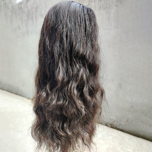 Perruques indiennes Raw Remy Hair Front Lace Closure Wigs Extensions de cheveux 100% de haute qualité avec cuticules alignées résistantes à l'emmêlement - Product Image 2