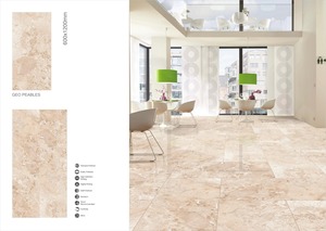 Daina กระเบื้องพอร์ซเลนขัดเงางาช้างสีเบจ600x1200มม. แผ่นเซรามิกลายไม้และหินอ่อนสำหรับผนังและพื้น - Product Image 4