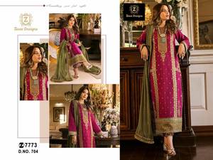Derniers modèles indiens traditionnels modernes, ensemble Kurta Palazzo en soie Georgette et viscose 3 pièces, design personnalisé disponible, prix de gros - Product Image 2