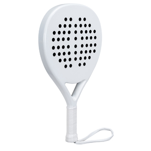 ไม้เทนนิสคาร์บอนไฟเบอร์คุณภาพสูงไม้พายหน้าขาวพร้อมตาข่ายไนล่อนผลิตในปากีสถานโดยการสวมใส่สูงสุด - Product Image 3