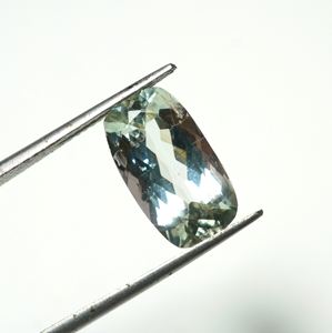 Rare Natural White Tourmaline Faceted <b>Cushion</b> Shape Gemstone For Jewelry Making - Product Image 5