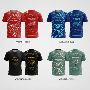Camiseta Premium de Manga Corta para Snooker y Billar, Transpirable, Ligera, de Poliéster, Unisex, Ropa Deportiva para Verano y Uso Diario - Product Image 6