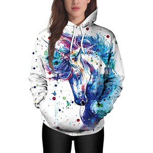 Sudaderas con capucha de impresión por sublimación para mujer de alta calidad Sudadera con capucha de patrón sólido cómodo para sudaderas con capucha de sublimación para mujer - Product Image 3