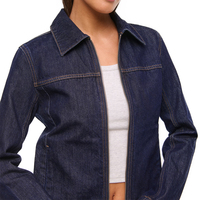 Veste en jean respirante pour femme 2025, style décontracté, double fermeture éclair et boutons, tendance automne, style urbain