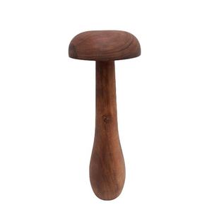 Acacia Wood Decorative <b>Mushroom</b> Walnut Colour Sculpture for Garden Home and Table <b>Top</b> Decor Customized in Bulk - Product Image 2