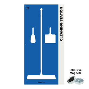 Wall Storage Magnetic Cleaning Station M Blue 90cm X 180cm-RS-MA-M-07 - Product Image 1