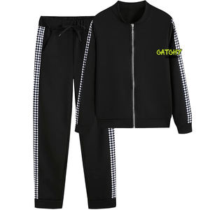 Custom Logo High Quality Unisex Sweatsuit 2 Piece Set Women's Tracksuit <b>Hoodies</b> Joggers Set - Product Image 4