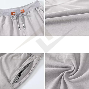 Shorts athlétiques respirants pour hommes, avec poches, jogging de sport, style urbain, avec motif solide, pantalon de sport - Product Image 5