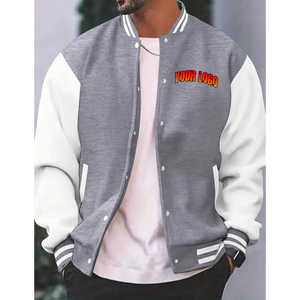 Veste de baseball brodée avec logo personnalisé en gros, veste pour homme, veste de sport ample, veste varsity BOXY pour homme, veste varsity - Product Image 4