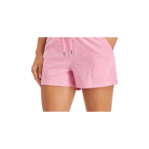 ID Ideology Pantaloncini Corti Rosa Retrò Riciclati da Donna Taglia XS, Eco-Friendly con Logo Decorativo - Product Image 2