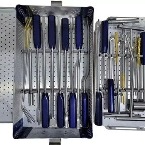 Orthopedic Bone Cement <b>Removal</b> Instruments Set for Revision Joint Surgery Reusable With Sterilization <b>Box</b> - Product Image 1