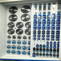 Étagère de présentation en métal robuste pour magasin de détail, support d'affichage pour outils suspendus avec crochets