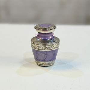 Modern Brass Sunflower Engraved <b>Urn</b> for Human Ashes Pink Enamel Color Funeral Cremation Memorial Metal Casket by ManufacturerHHO - Product Image 2