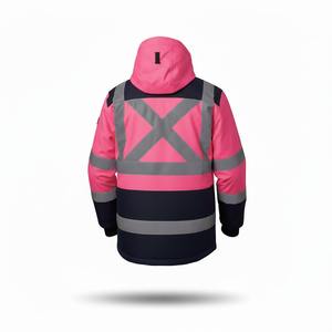 Chemise de travail de sécurité boutonnée en polyester haute visibilité pour femmes Vêtements de travail de construction réfléchissants respirants durables - Product Image 2