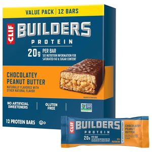 CLIF BUILDERS Protein <b>Bars</b> - Chocolate Peanut Butter Flavor - 20g Plant Based Protein Value Pack, 2.4 oz. (12 Count) - Product Image 4