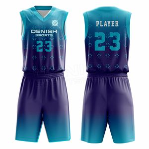Maillots et shorts de basketball personnalisés de haute qualité à séchage rapide, respirants, imprimés par sublimation pour l'été – Vente en gros - Product Image 1