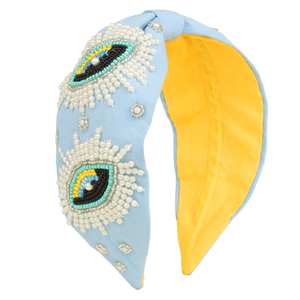 Diademas de Moda para Mujeres y Niñas, Multicolores, con Diseño Bordado y con Cuentas - Product Image 1