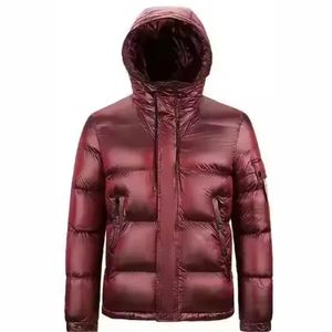 แจ็กเก็ตขนเป็ดมีฮู้ดสำหรับผู้ชายเสื้อแจ็คเก็ตขนเป็ดมีฮู้ดแบบปักโลโก้ได้ตามต้องการสำหรับใส่กลางแจ้งให้ความอบอุ่นในฤดูหนาวกันน้ำมาใหม่ - Product Image 2