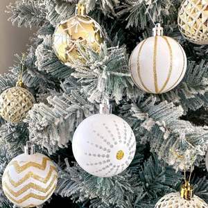 Ornement de boule d'arbre de Noël de paillettes Offre Spéciale décoration suspendue de porte d'entrée pour le support et les accessoires de fête de vacances - Product Image 6