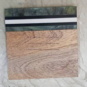 Modern Tea Best Sous-verres Bois et résine à séchage résistant à la chaleur Meilleur sous-verre en bois et résine Par STAR CRAFTS INDIA - Product Image 6