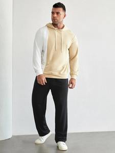 Pantalon d'entraînement décontracté coupe ajustée pour hommes, jogging en molleton de coton respirant, vêtements de sport imprimés avec cordon de serrage pour l'hiver, grande taille - Product Image 6
