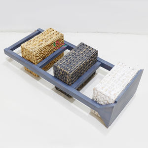 Eco-Friendly Handmade Water Hyacinth <b>Storage</b> Rack, Durable Organizer <b>Shelving</b> <b>Units</b> For Home Decoration - Product Image 2