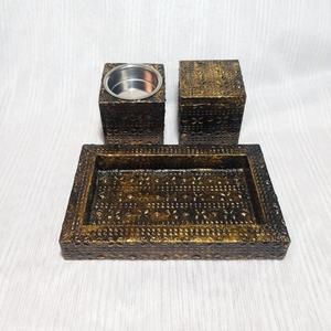 Maravilloso Juego de Quemadores de Incienso Bakhoor, Tamaño Personalizado, Incrustaciones de Madera y Metal, Difusor de Aromaterapia, Quemador de Carbón de la Mejor Calidad - Product Image 4