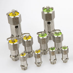 Soupape de sécurité en acier inoxydable certifiée CE |   Connexion 3/4″ |   Pression de 21 à 65 bars |   316L - Product Image 1