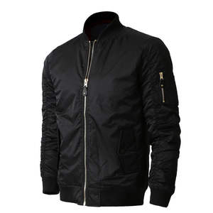 Services OEM en gros – Blouson bomber noir personnalisé, entièrement zippé, résistant à l'eau, pour hommes, style motard, pour l'extérieur et la moto - Product Image 6