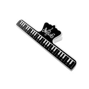 5 Core Music <b>Sheet</b> Holder Clip Durable <b>Black</b> <b>Plastic</b> Page Holder for Piano Keyboard Violin - Product Image 1