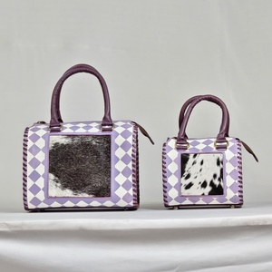 2026 New Lady Casual Genuine Cowhide Leather Shoulder <b>Bag</b> Large Capacity Waterproof Zipper Set 2 Pieces Fashionable Designer - Product Image 5