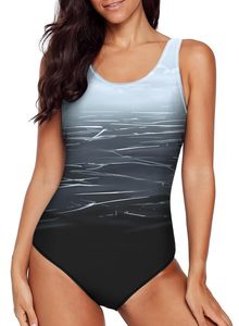 Ropa deportiva personalizada para mujer, conjunto de Bikini de una pieza, traje de baño de carreras para entrenamiento, traje de baño para mujer - Product Image 3