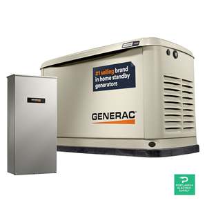 เครื่องกำเนิดไฟฟ้าสำรอง Generac 14/14kW ระบายความร้อนด้วยอากาศ, ตู้หุ้มอะลูมิเนียม, 200 SE (ไม่ใช่ CUL) 7225 - Product Image 1