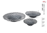 Décoration d'intérieur de luxe Tammaro Home Drip en verre de Murano gris, design artisanal italien haut de gamme