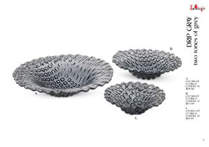 Décoration d'intérieur de luxe Tammaro Home Drip en verre de Murano gris, design artisanal italien haut de gamme - Product Image 2