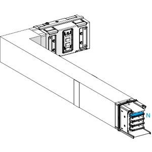 Raccordo per condotto tagliafuoco Schneider Electric KSA630DLL41F Canalis-ELBOW-Turn Left-Segment B M-TO-M-630A - Product Image 1