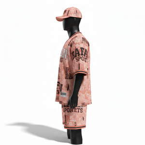 Ensemble de shorts de sport pour hommes en mesh, polyester premium 150 GSM, respirant, imprimé par sublimation, vêtements de sport personnalisés avec logo pour ensemble homme - Product Image 3