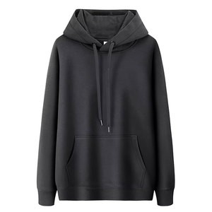 เสื้อฮู้ดแฟชั่นสีทึบมีกระเป๋าแขนยาวทรงสลิมฟิตสำหรับฤดูหนาว - Product Image 2