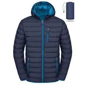 Chaqueta Acolchada Impermeable y Cortavientos de Alta Calidad para Hombre, Estilo Casual, Cuello Alto, Diseño Sólido, para Exteriores, 2026 - Product Image 1