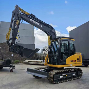 Excavatrice UHI SE75 avec moteur Kubota de 73 ch, poids opérationnel de 7,7 t, 7 accessoires gratuits, pelle rétrocaveuse remorquable - Product Image 1