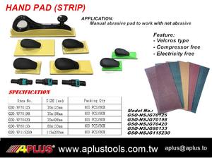 APLUS-Almohadilla de mano al vacío, Red de papel de lija, abrasivo, 70mm x 420mm, tipo de cierre táctil, granos opcionales - Product Image 3