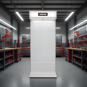 Barre porte-outils vide Knipex 1250x470mm avec panneau de façade éclairé, écrans LCD et accessoires - Product Image 3