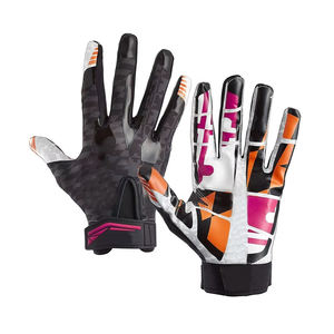 Gants de football américain les plus vendus en gros – Paume adhérente, cuir respirant, néoprène imperméable, séchage rapide – Gants de receveur - Product Image 4