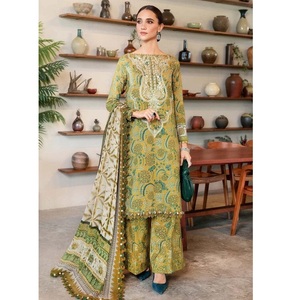 Vestido de verano pakistaní con estampado de flores de color mutli Salwar Kameez Nice Indian Pakistani Events de WS INTERNATIONAL - Product Image 3
