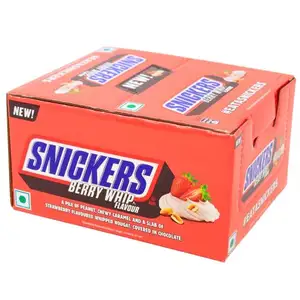 Dünya çapında satılık sağlıklı Snickers Berry kırbaç süt fındık lezzetli çikolata Bar aperatifler
