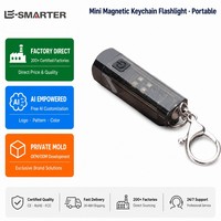 Porte-clés magnétique, mini format, LED lumineuse, USB-C, 3 modes, IP64